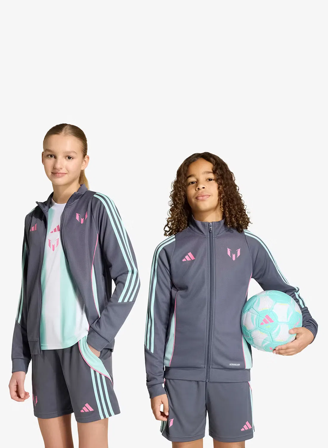 Куртка спортивная детская с длинным рукавом Messi Adidas, желтый