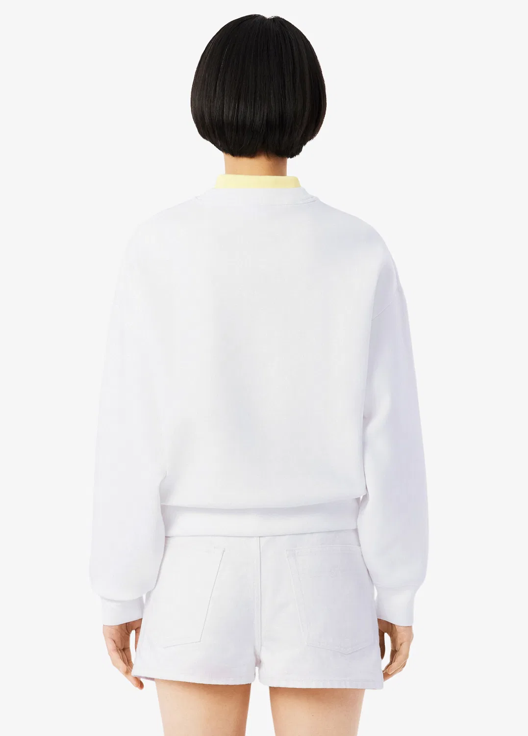 Свитшот оверсайз Lacoste white — фото 4