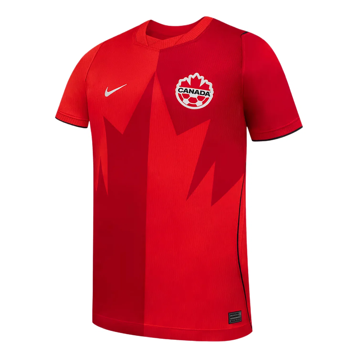 Детская футболка Nike Dri-FIT с принтом Canada 2026 Stadium Home, красный