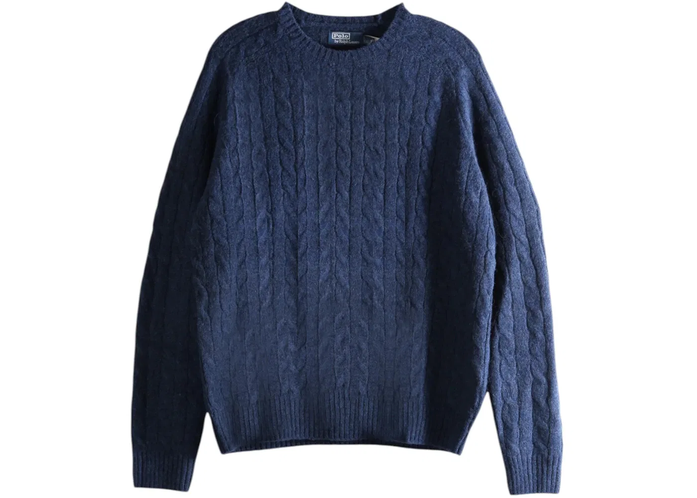 Мужской свитер с длинным рукавом Saddle Crewneck Sweater Polo Ralph Lauren, Midnight Navy Heather
