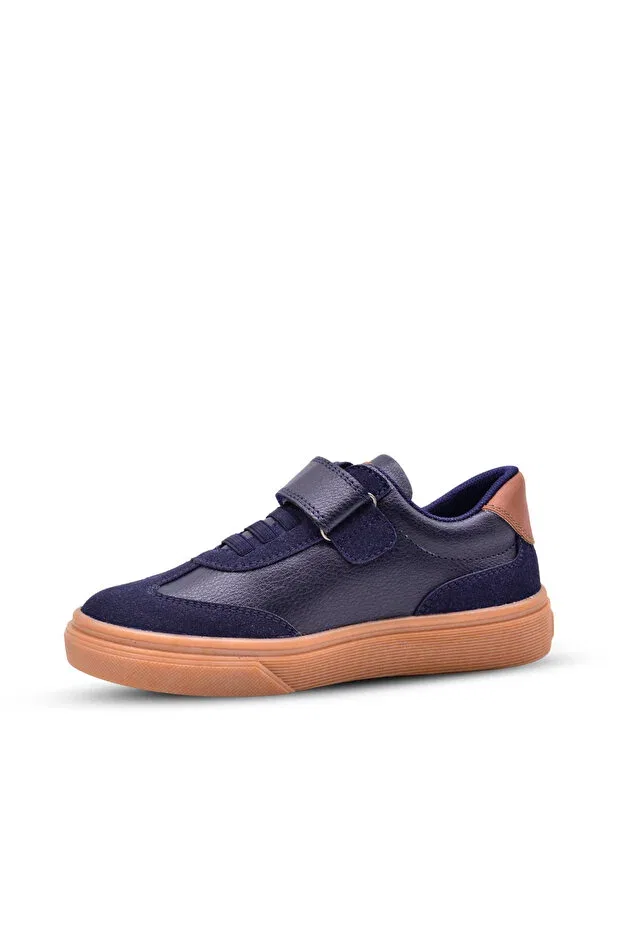 Детские кеды для мальчиков с ортопедической стелькой Kids A More, Navy Blue — фото 3