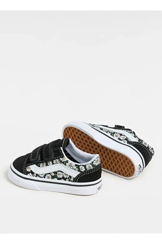 Детские кеды для девочек на липучке Old School Vans, Mixed — фото 4