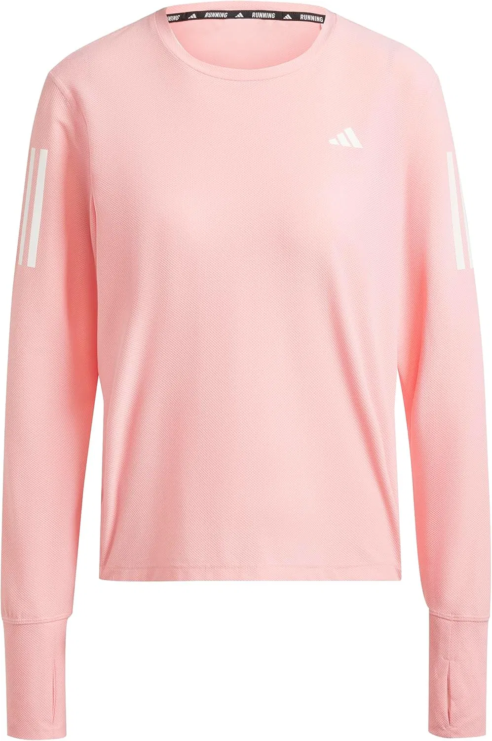 Женская футболка с длинным рукавом для бега Own the Run adidas, Semi Pink Spark