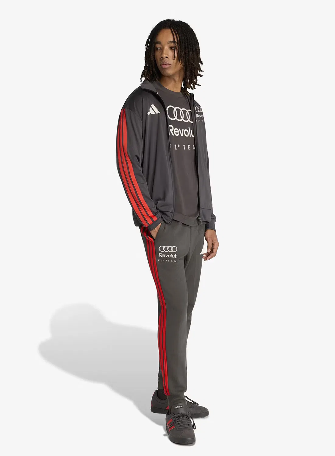 Штаны с логотипом Audi Revolut F1 Team DNA Adidas, черный — фото 3