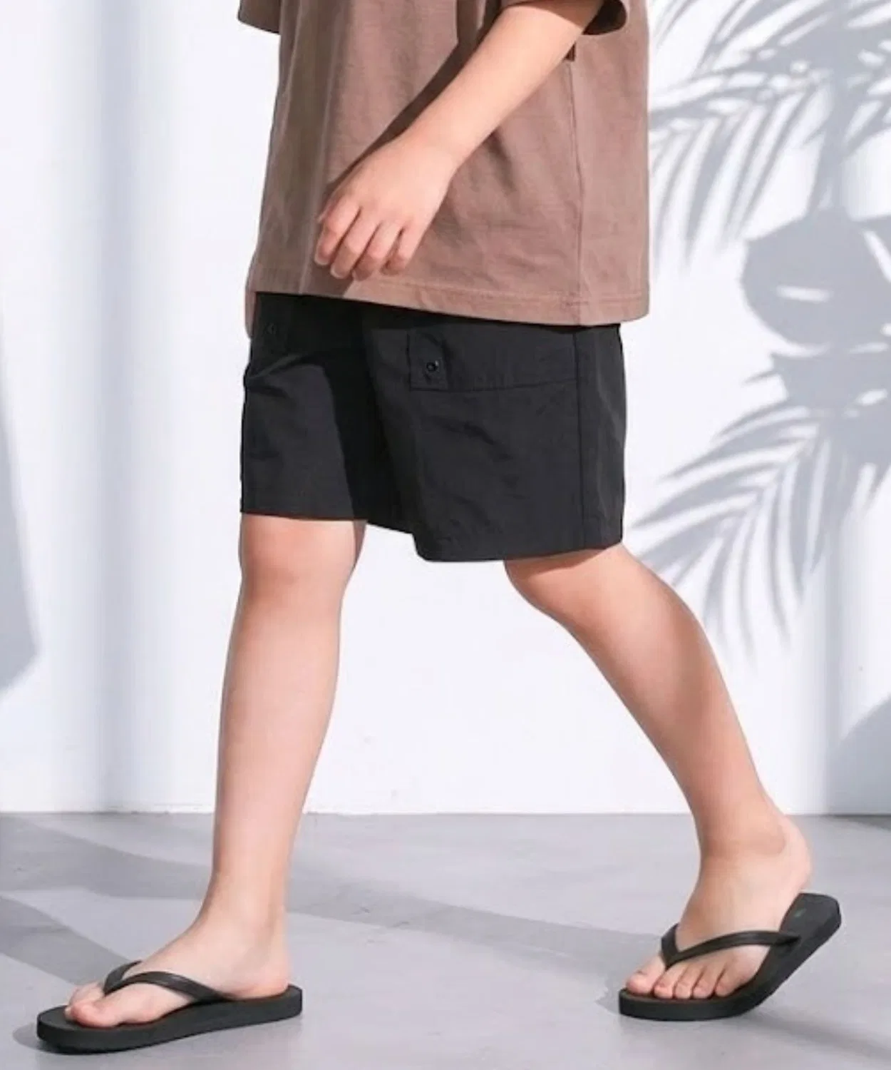 Детские шорты для плавания с принтом, легкие NAVY, Black