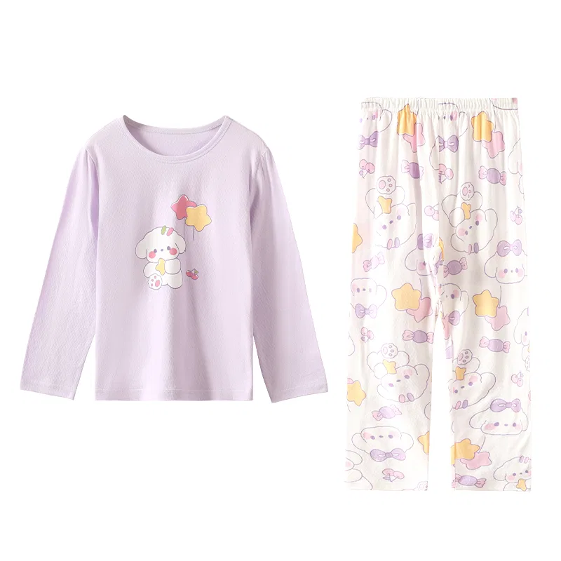 Детский комплект для отдыха Hodo Loungewear Red Bean, Taro Purple