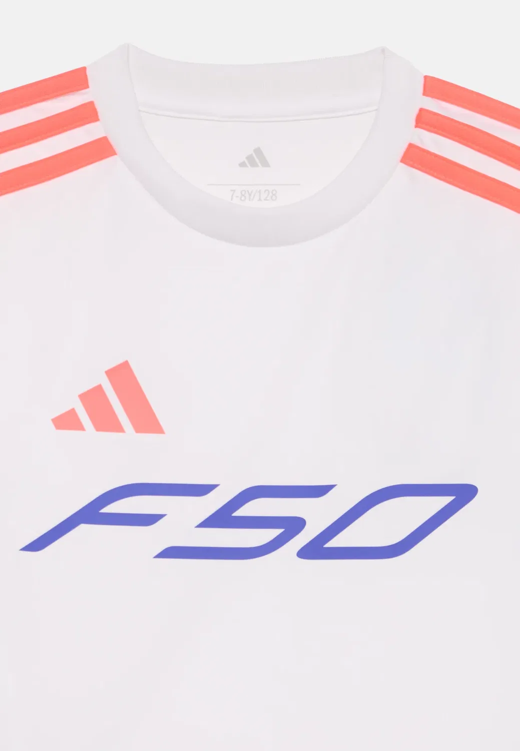 Спортивная футболка F50 унисекс Adidas Performance, White/Solar Turbo/Solar Purple — фото 4