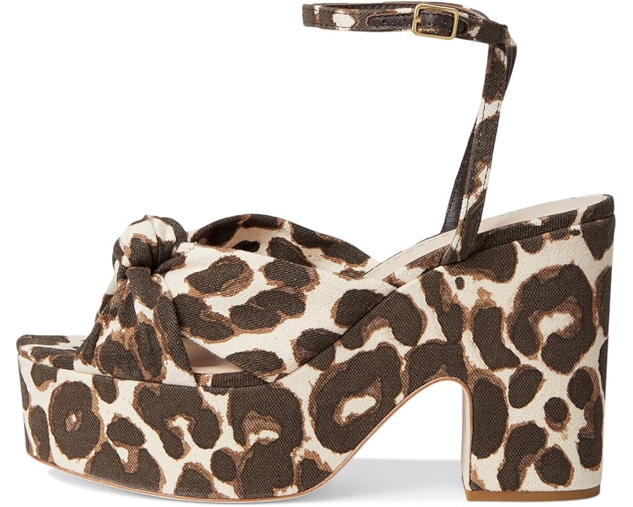 Туфли Loeffler Randall Chunky Platform Sandals, цвет Leopard — фото 4