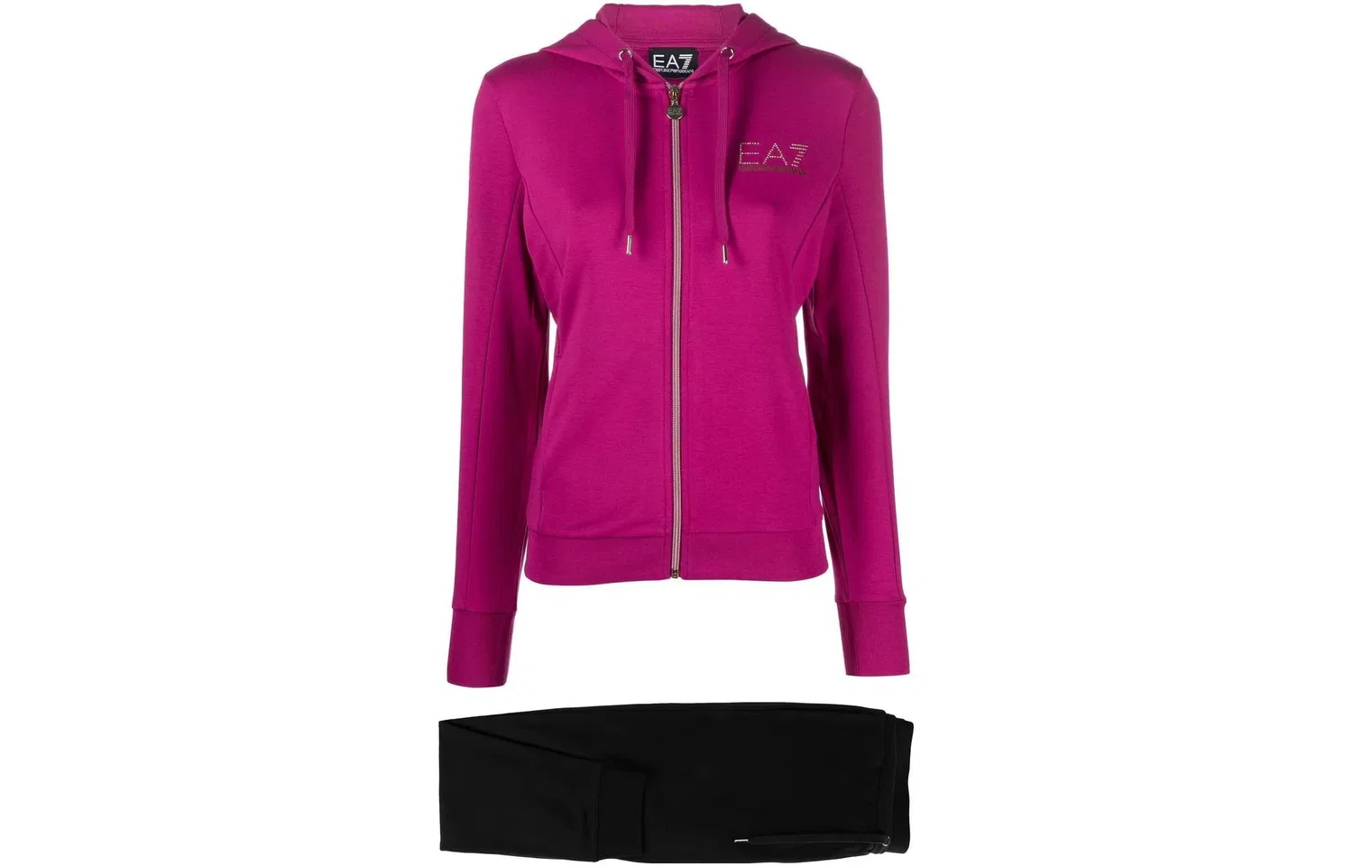 Женский спортивный костюм с логотипом Emporio Armani, Purple Black