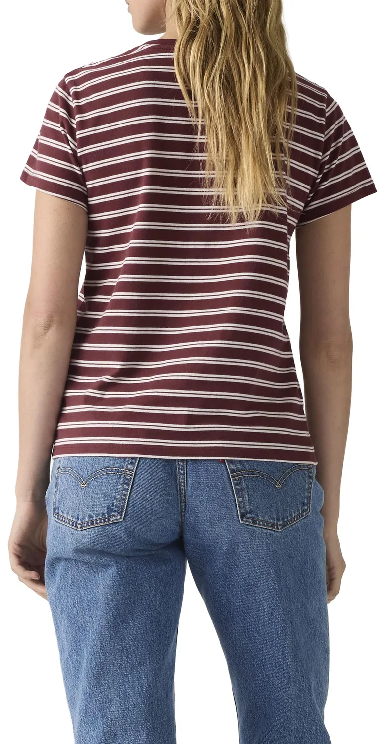 Женская футболка The Perfect Tee Levi's, Trudy Stripe Chocola — фото 3
