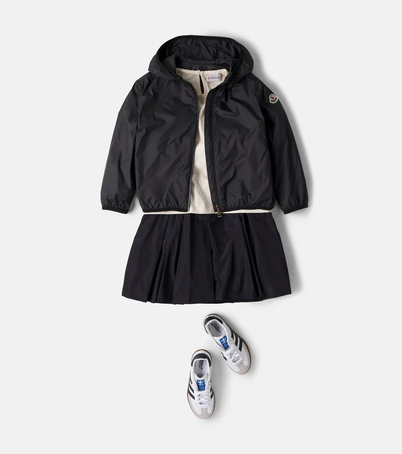 Легкая куртка с капюшоном Fegeo Moncler Enfant, черный — фото 2