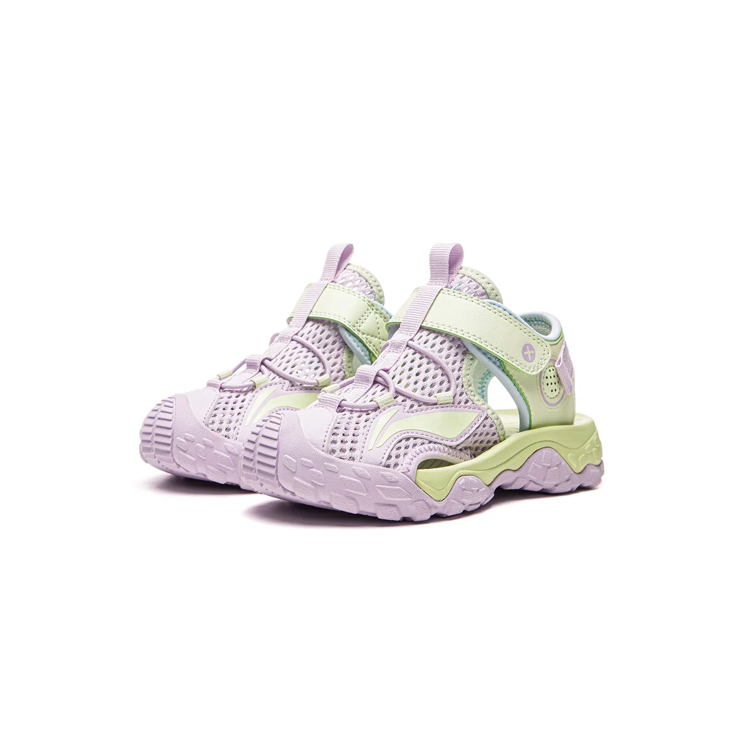 Детские сандалии с низким верхом Sports Life Collection Light Orchid Purple/Light Fruit Green Li-Ning YOUNG — фото 4