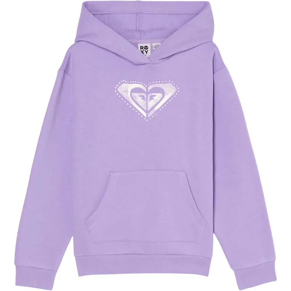 Детское худи для девочек с принтом Surf Feeling Roxy, Purple