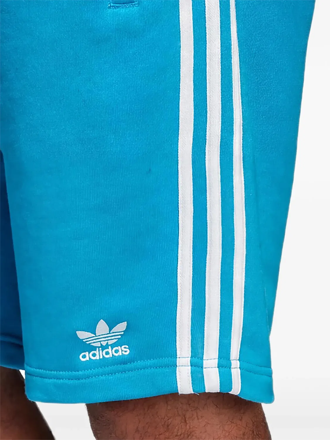 Оригинальные спортивные шорты с тремя полосками Adidas, синий — фото 2