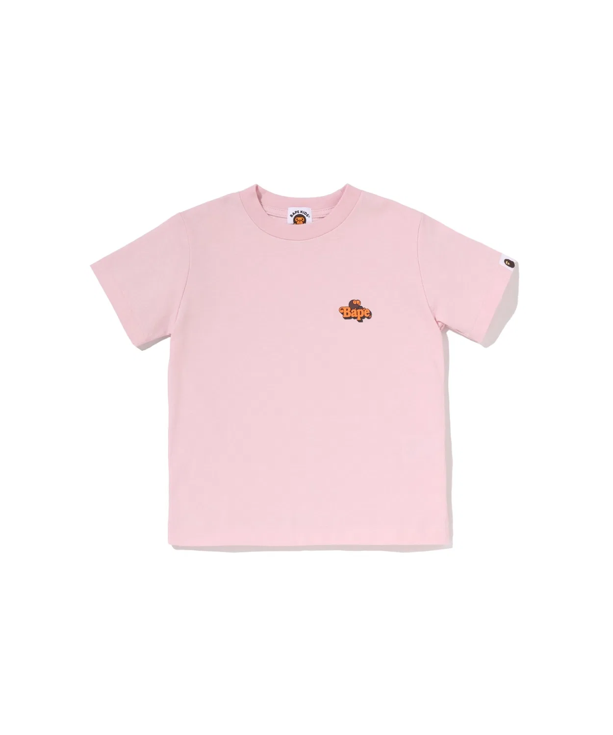 Детская футболка с коротким рукавом, с принтом, MILO ON BAPE ONE POINT TEE A BATHING APE, Pink