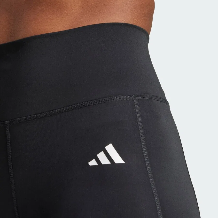 Спортивные брюки-скинни ADIDAS PERFORMANCE 'OPT ESS SIP' черного цвета — фото 4