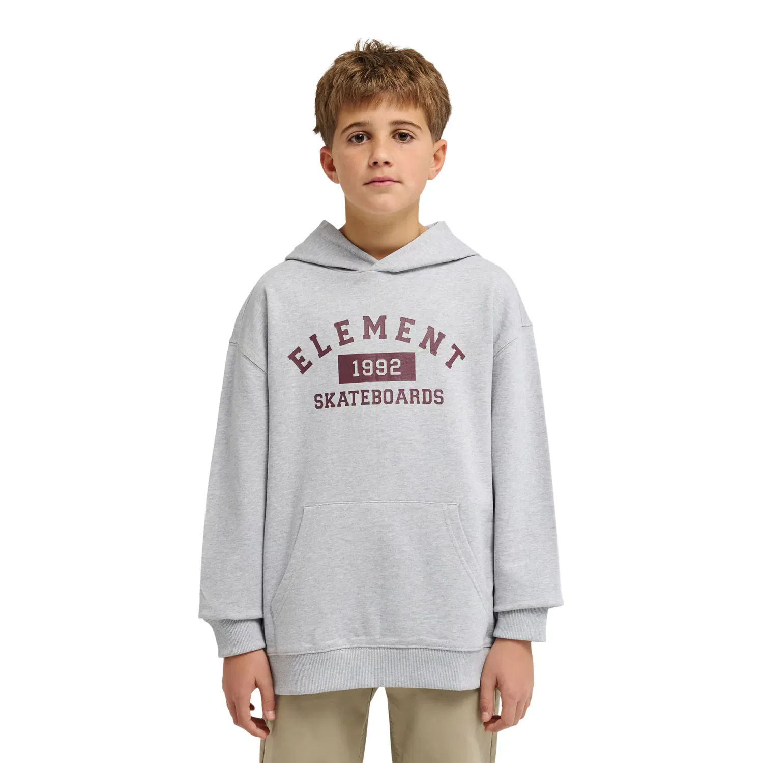 Детская худи для мальчиков с принтом Home Team Element, Heather Grey