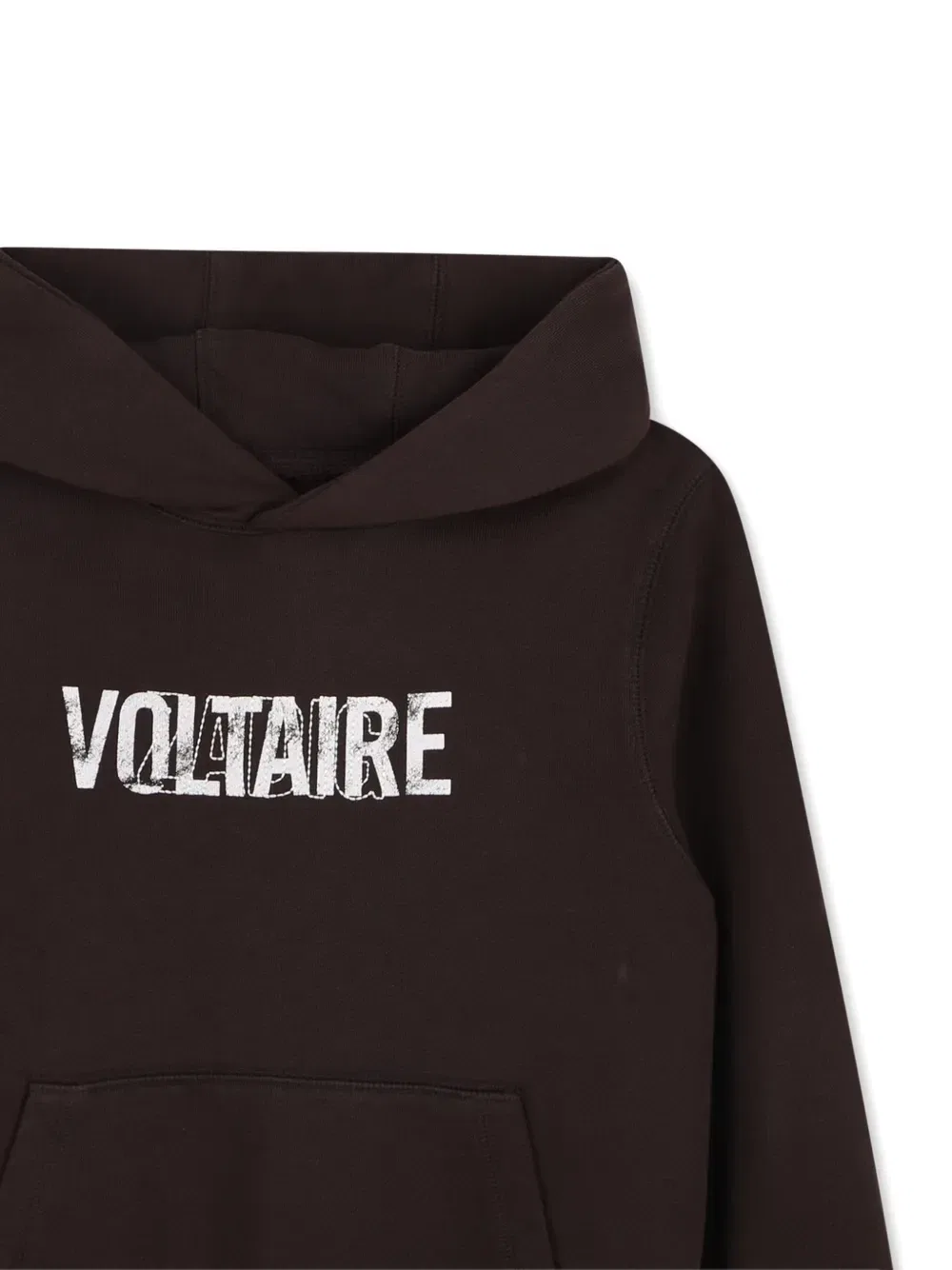 Худи с логотипом Zadig & Voltaire Kids, коричневый — фото 3