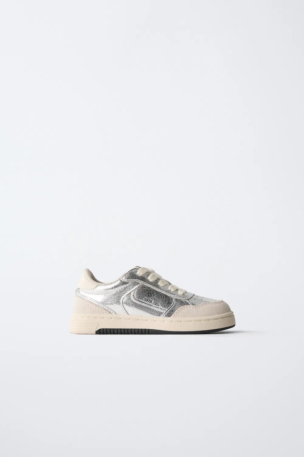 Кроссовки с металлическим блеском ZARA, Silber