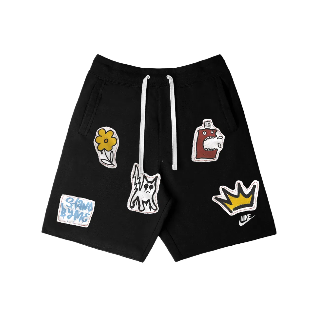 Шорты Casual Club, средней посадки, прямые, Nike, Black