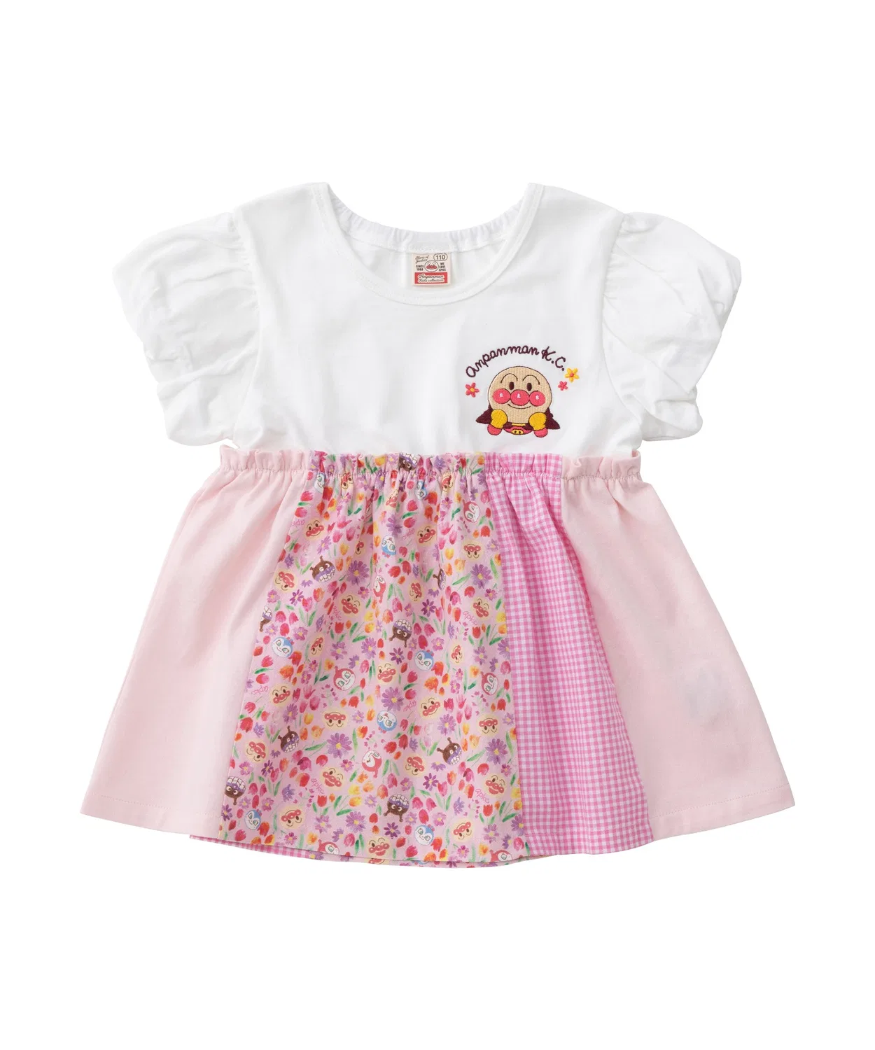 Детская туника-лоскутная с вышивкой ANPANMAN KIDS COLLECTION, Sax Blue — фото 4