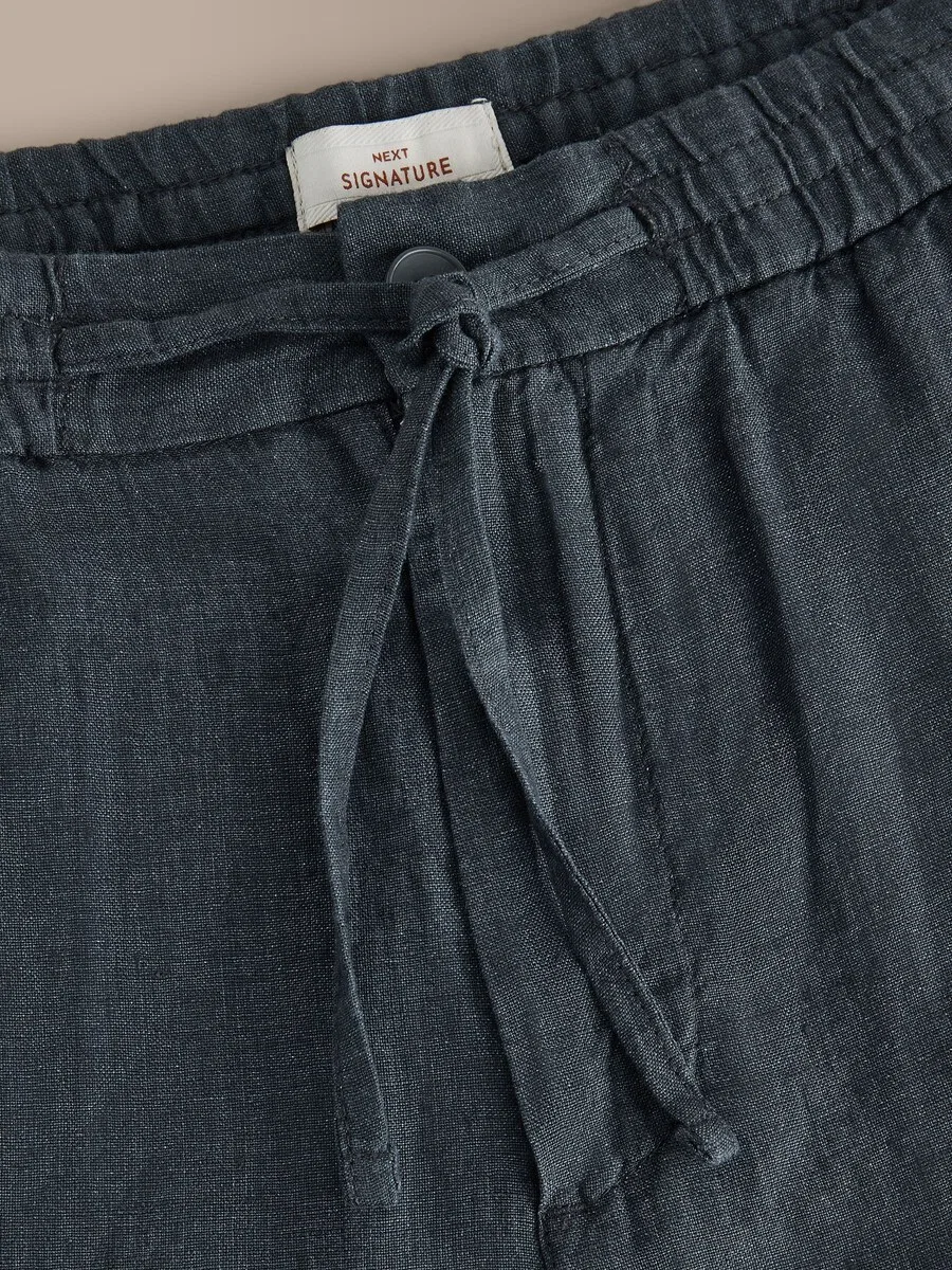 Брюки Next Regular Pants 'Signature' в графитовом цвете — фото 4