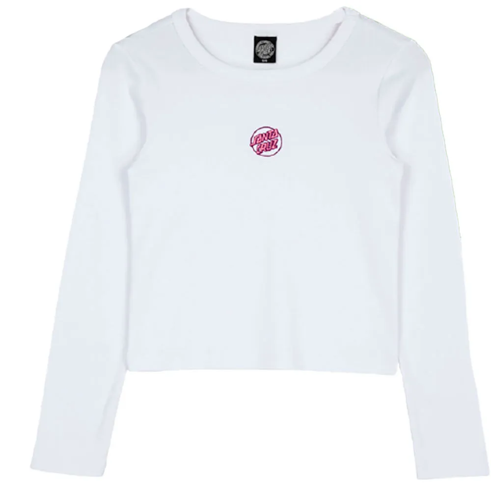 

Футболка с длинным рукавом Santa Cruz Partial dot emb, белый