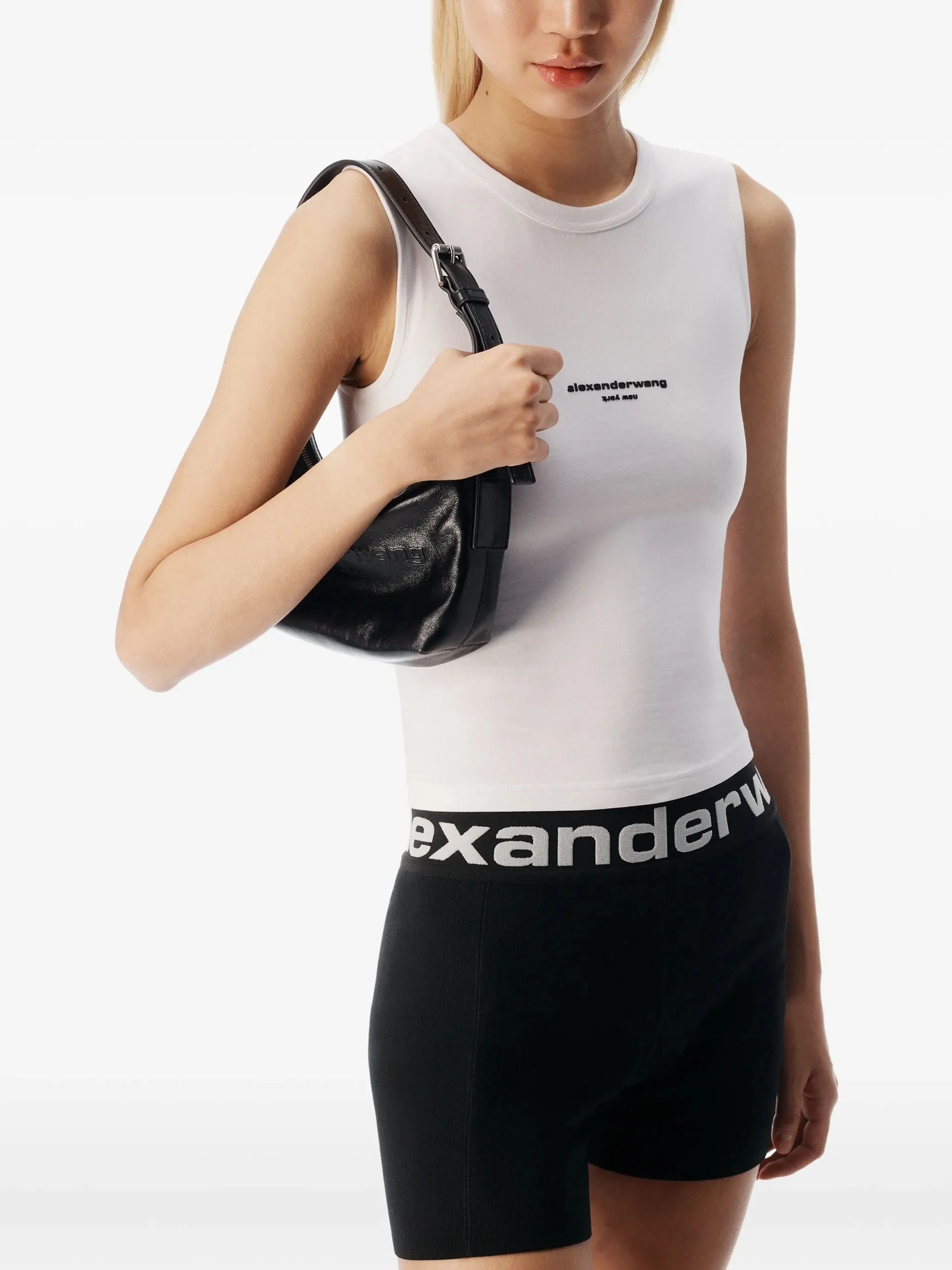 Топ Alexander Wang с логотипом, белый
