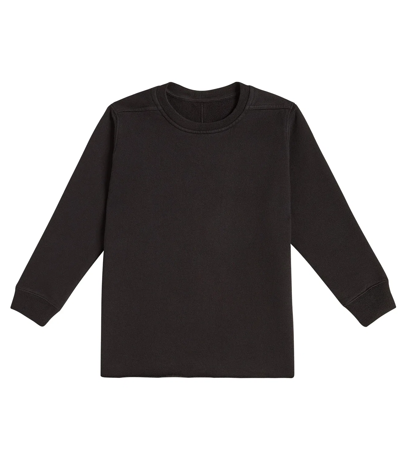 Худи хлопковое Babygeo Rick Owens Kids, черный