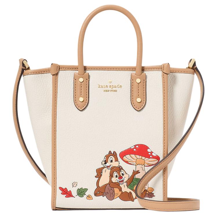 

Kate Spade Сумка тоут Chip 'N Dale DisneyElla из белой кожи миниатюрная женская