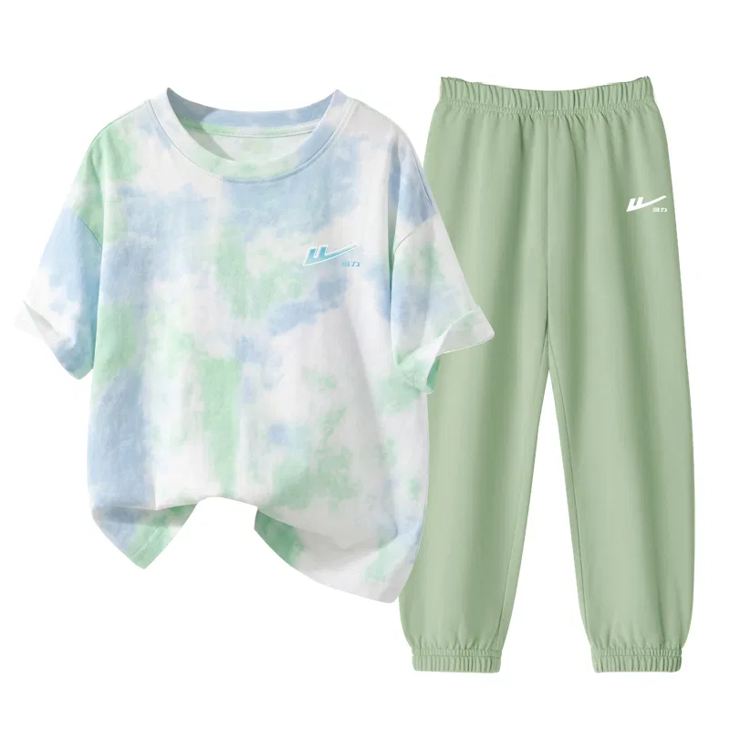 Детский спортивный комплект с принтом Gradient Blue K-Light Pea Green/H Silicone Huili White K WARRIOR