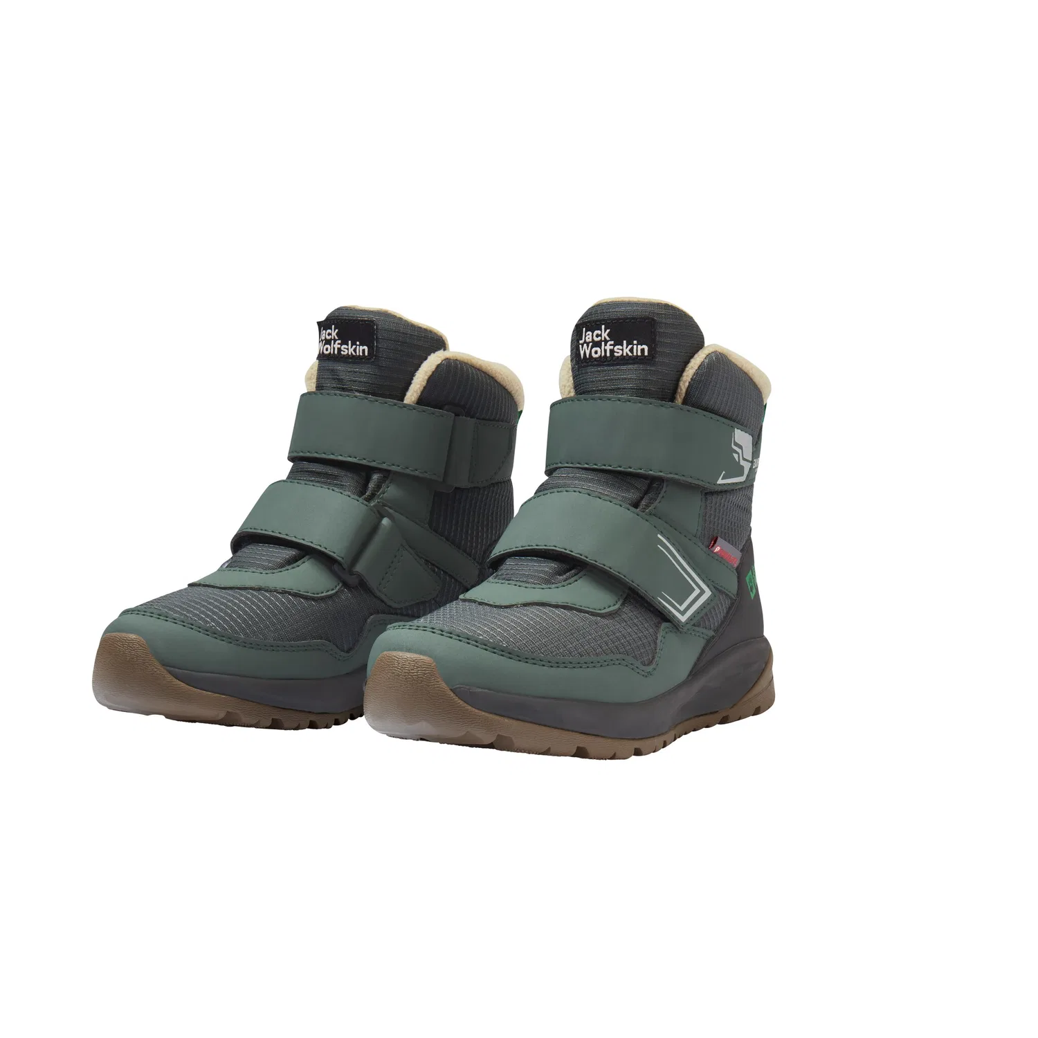 Детские зимние ботинки для походов Jack Wolfskin, Mystic Green