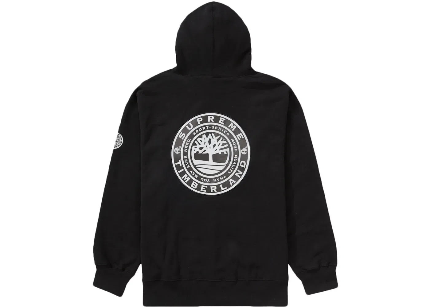 Мужская худи Supreme Timberland с принтом, модель Sweatshirt, Black