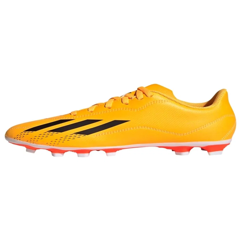Детские футбольные бутсы для мальчиков с гибкой подошвой X Speedportal.4 Flexible Ground Adidas, Solar Gold Black Solar Orange Team