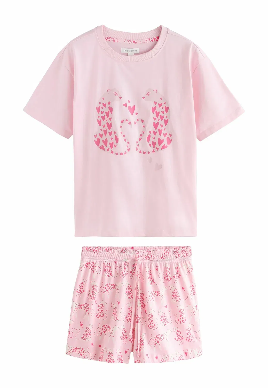 Короткий пижамный комплект - пижама Next, Pink