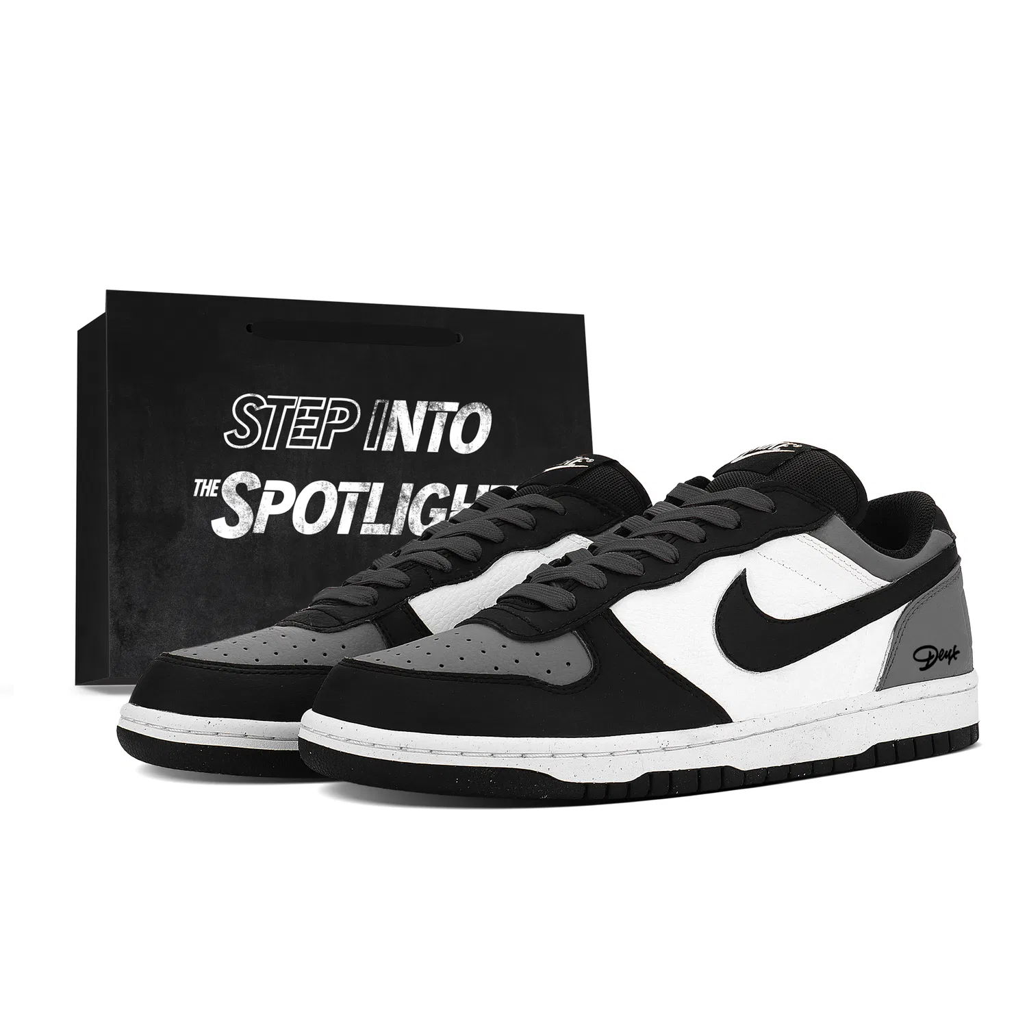 Детские скейтборд-кеды с серым градиентом Nike, Light Gray