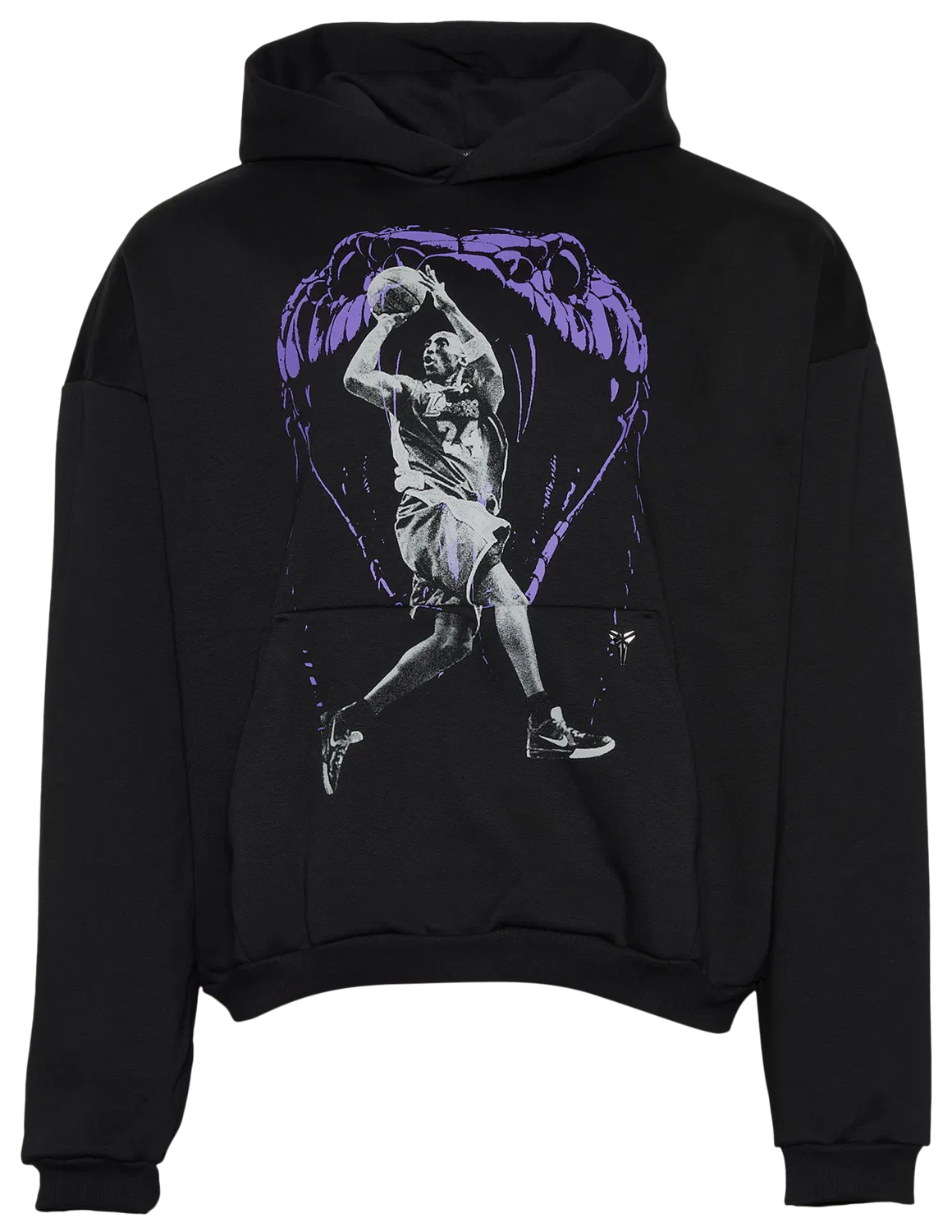 Мужское худи Nike Therma-FIT с принтом Mamba KB Tech Fleec S.I. SSNL1, Black — фото 3