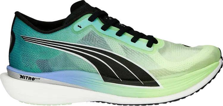 Кроссовки Puma Wmns Deviate Nitro Elite 2 Fizzy Lime Royal Sapphire, синий