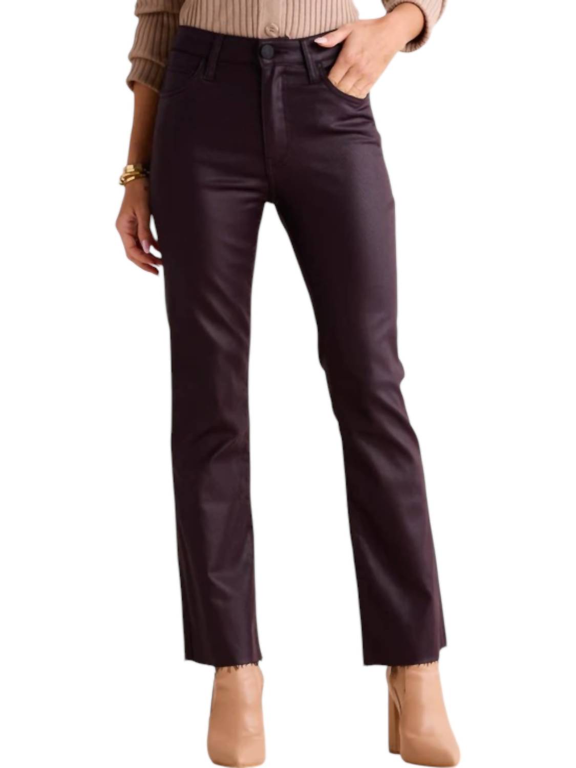 

Джинсы Kelsey Coated Denim цвета сангрия KUT FROM THE KLOTH, цвет sangria