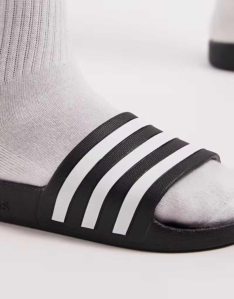 Шлепанцы adidas Adilette Aqua черного цвета Adidas Performance — фото 3