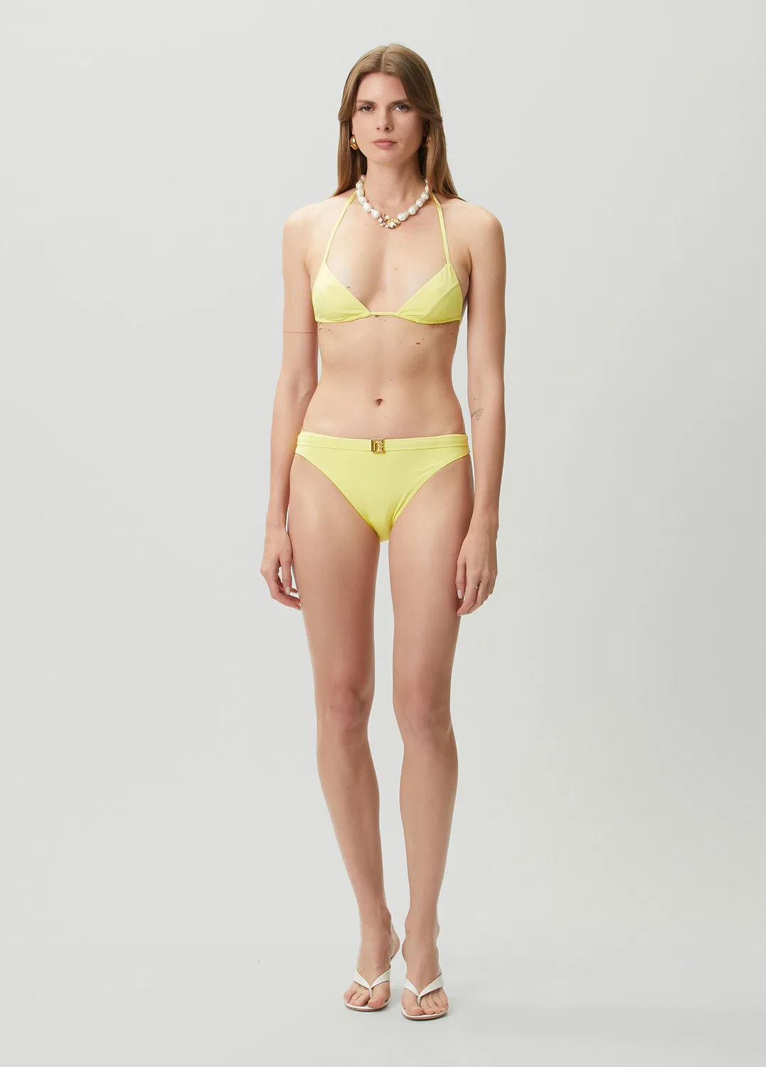 Бикини-комплект треугольник Balmain, yellow