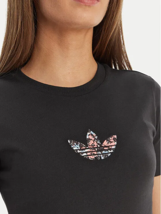 Футболка standard fit Adidas, черный — фото 4