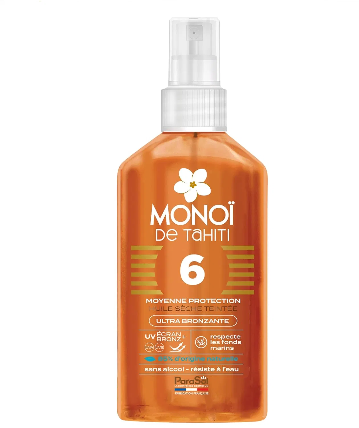 Солнцезащитный спрей ParaSol Monoï Tahitian, SPF 6, 125 мл