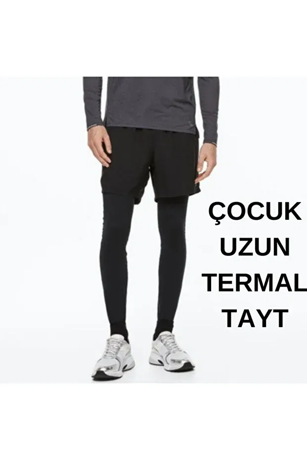 Детские спортивные леггинсы с длинным рукавом Rutbil Sports, Black — фото 2