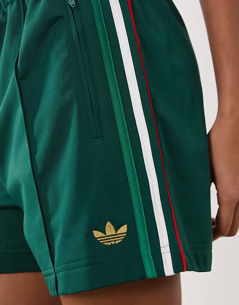 Шорты Adidas Originals Firebird темно-зеленый и, красный — фото 2