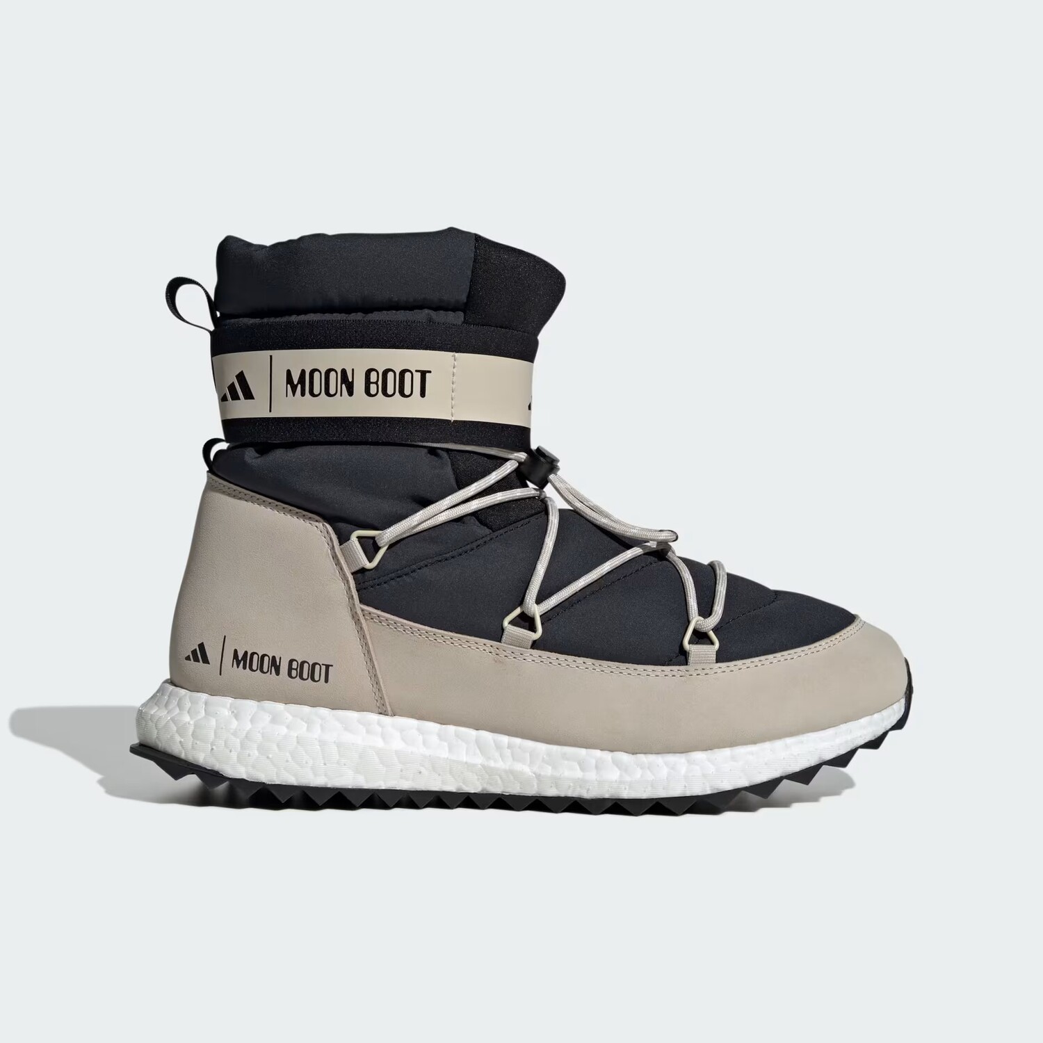 

Ботинки унисекс Adidas x Moon Boot Moonboost High, черный/бежевый