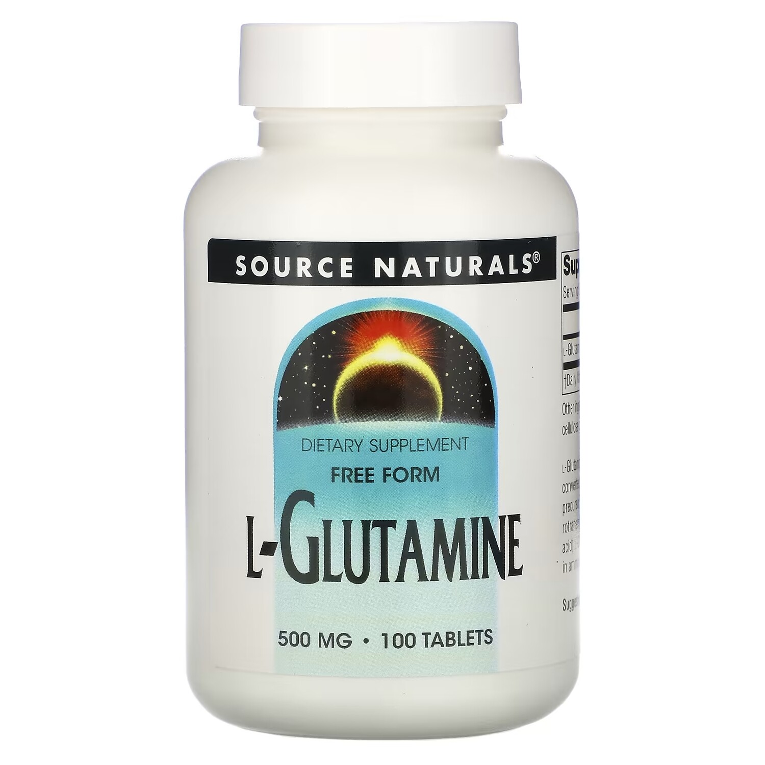 

L-глутамин Source Naturals, 100 таблеток
