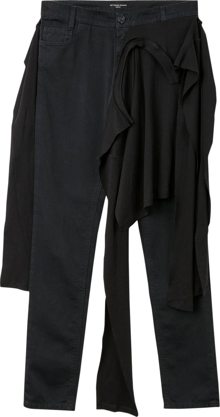 

Футболка Raf Simons Redux Fitted Jeans With T-Shirt At Waist 'Black', черный