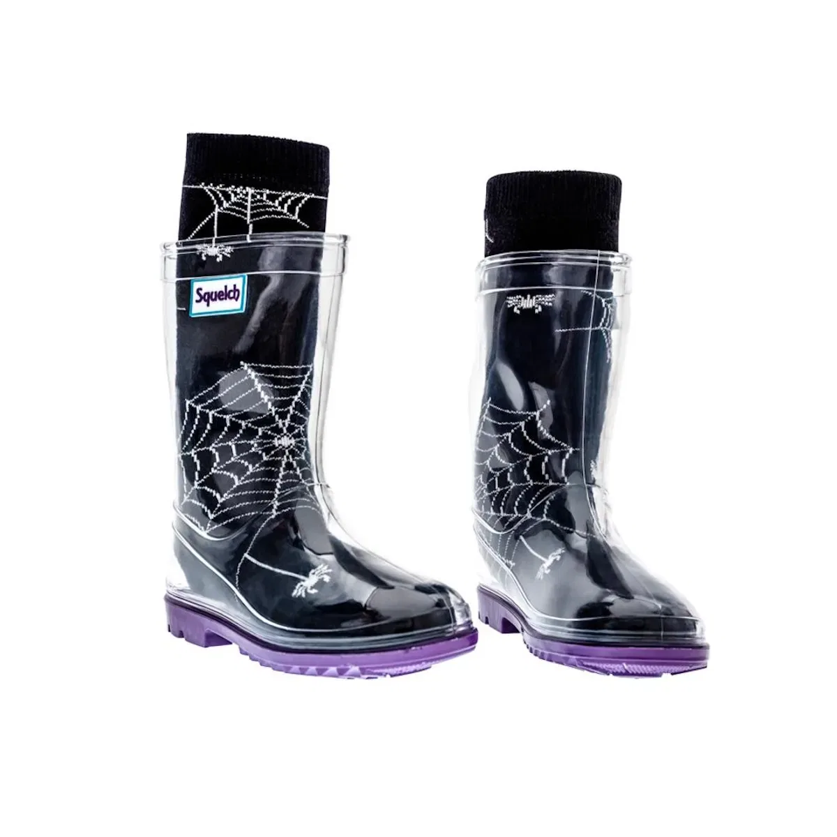 Детские плотные носки для резиновых сапог Squelch Wellies, Black — фото 2