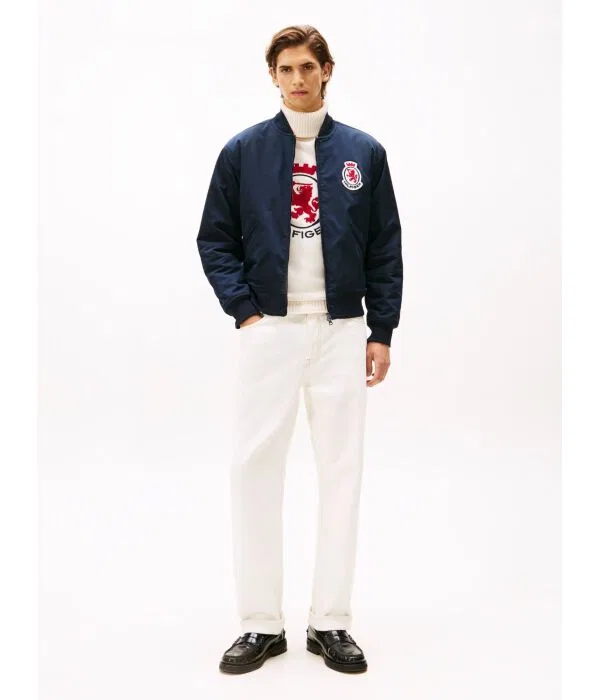 Мужской бомбер Tommy Hilfiger, Blu Marino — фото 2